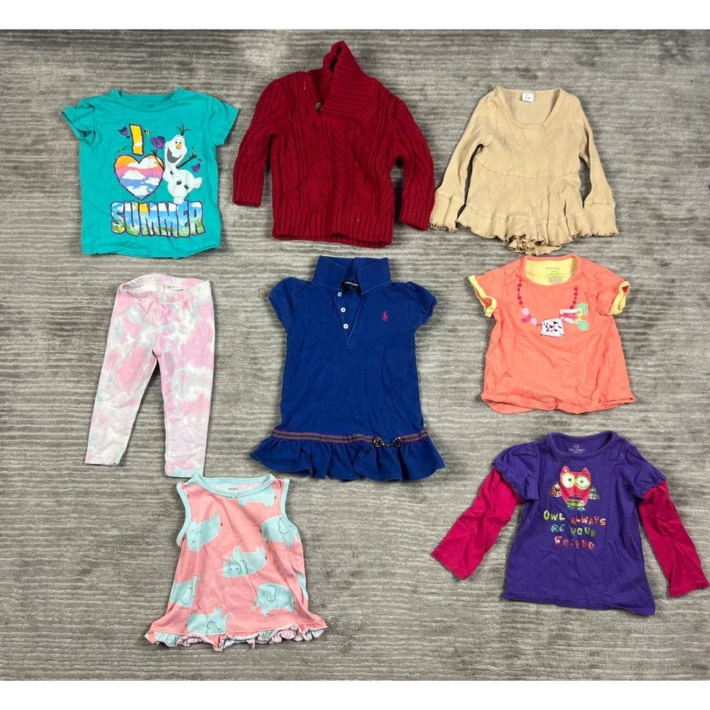 Lot of 26 Girls 18M - 24M 2T Nike Carter's Ralph Lauren Toddler Multi Clothing